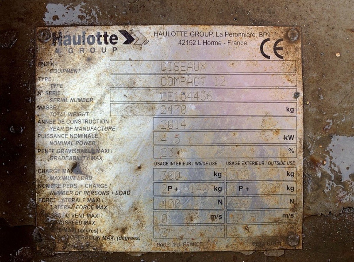 Haulotte Compact 12 2014 - photo 7