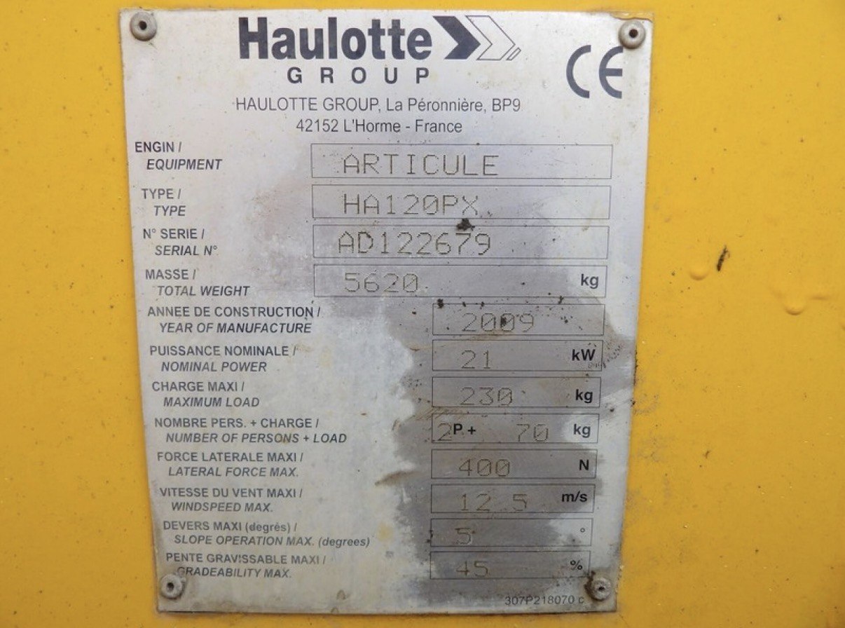 Haulotte HA120PX 2009 - photo 6