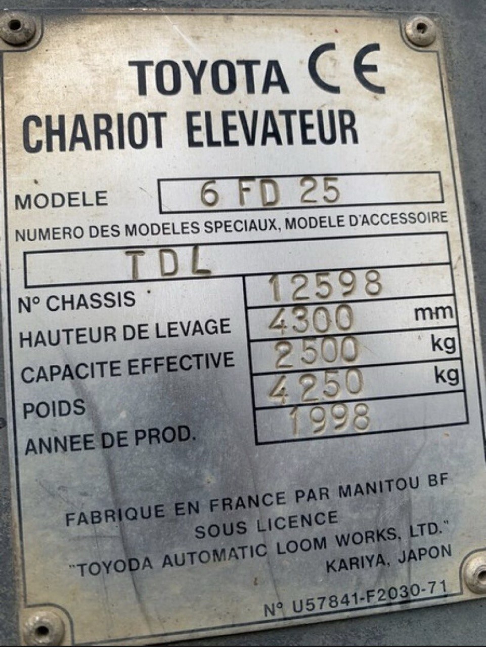 Toyota 6-FD25 1998 - photo 5